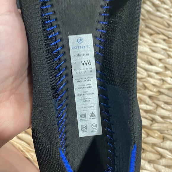 Rothy’s Black Rounded toe flats Size 6 - Picture 4 of 5